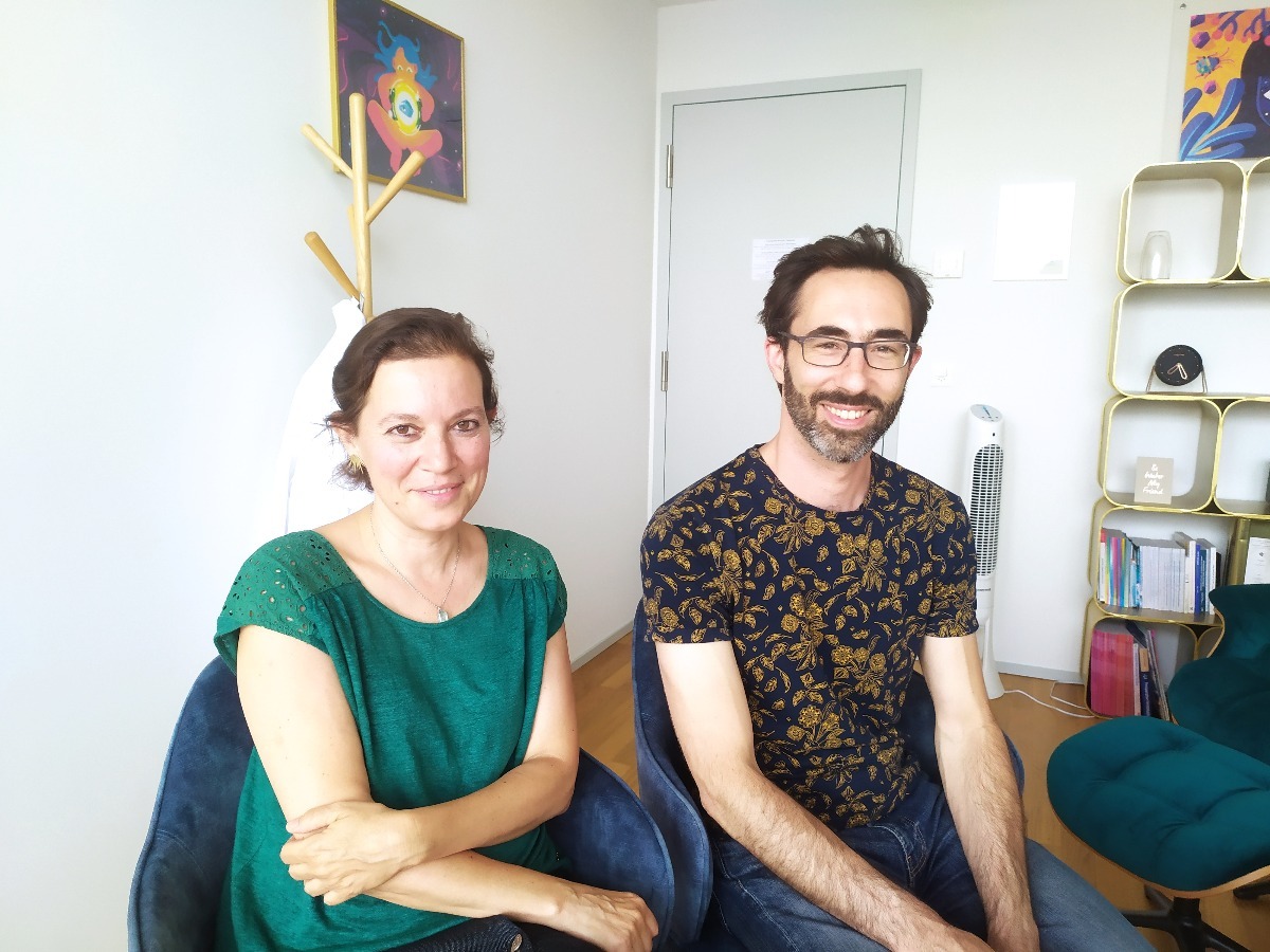 Eugénie avec le Dr Christophe Giobellina