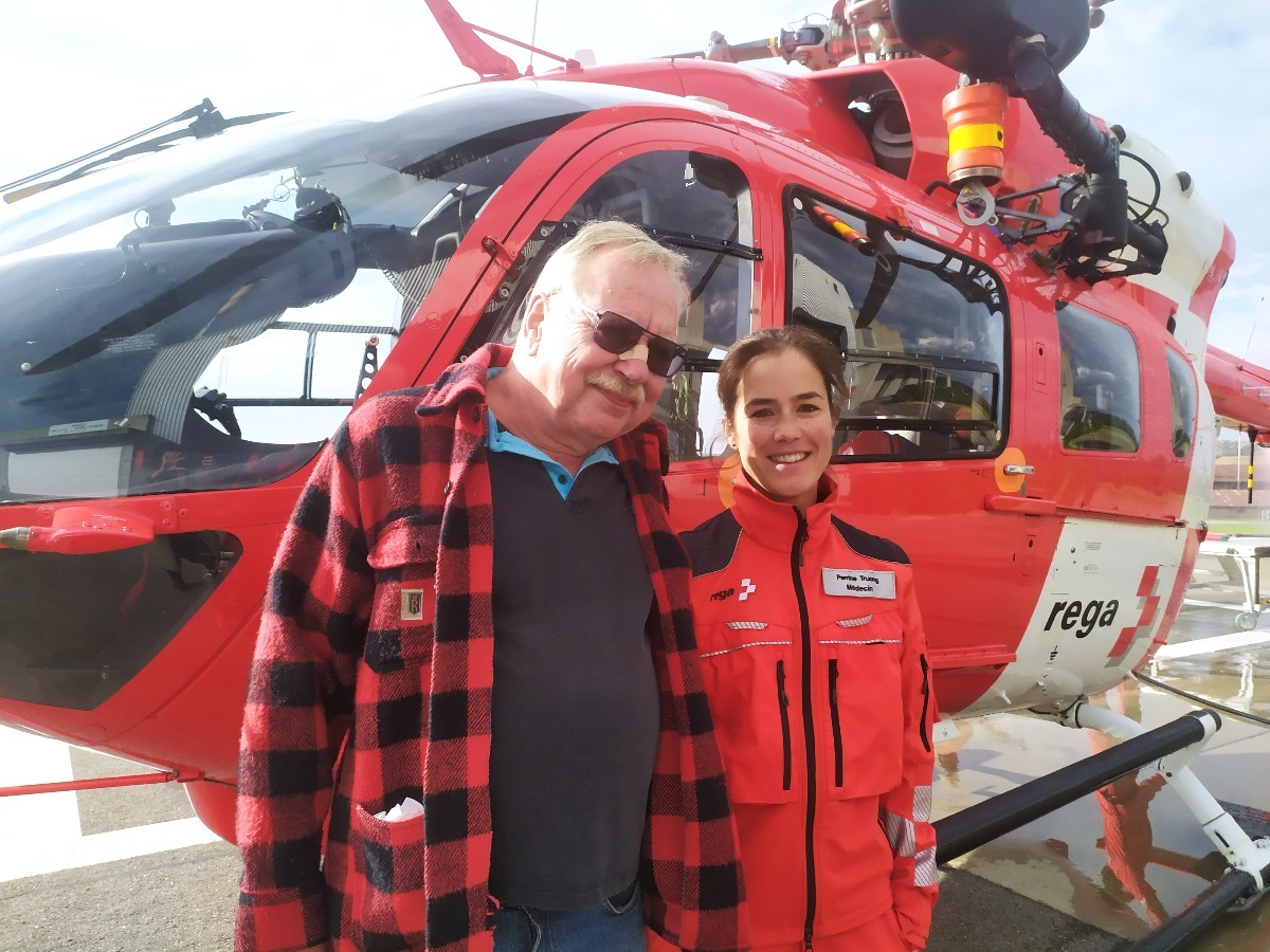 Luc Jeanneret et la Dre Perrine Truong